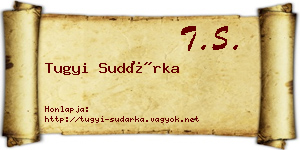 Tugyi Sudárka névjegykártya